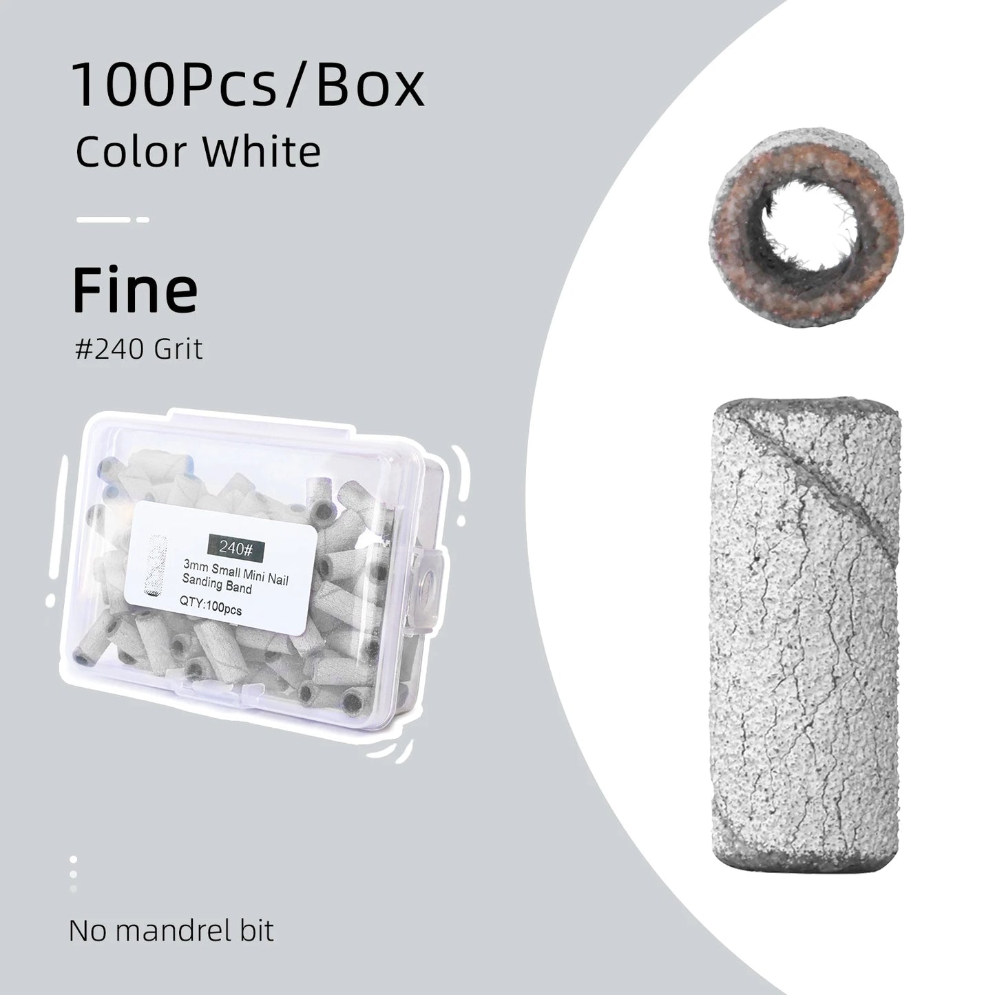 3mm Small Sanding Bands Mini #240