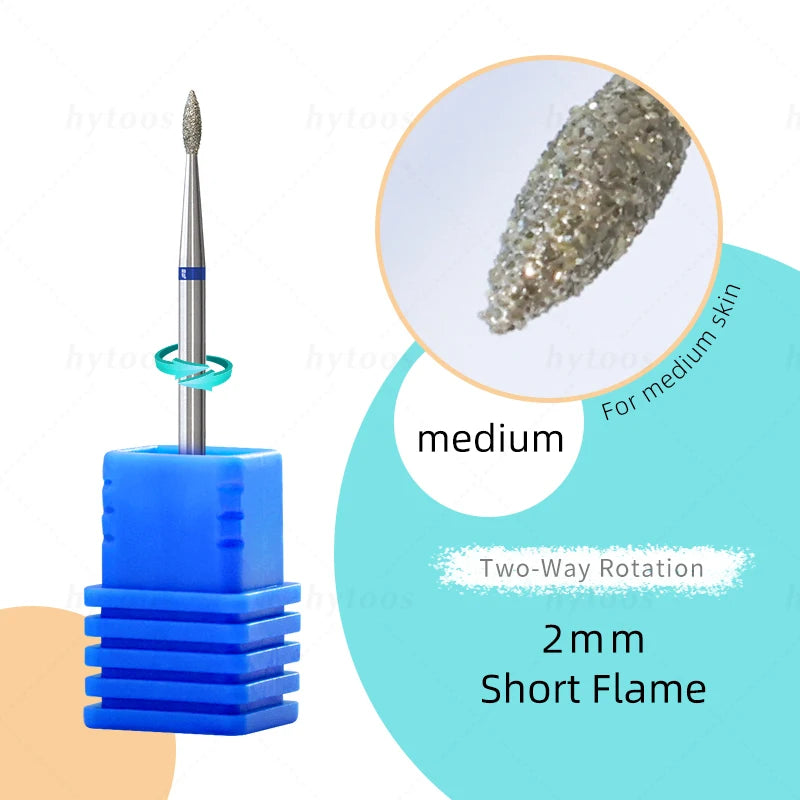 Diamond Cuticle Nail Drill Bits 2mm