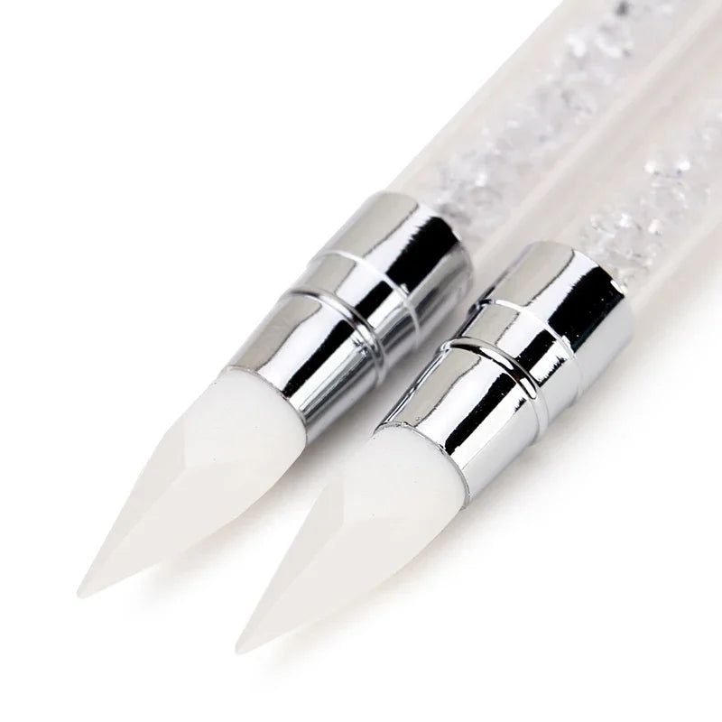Dual-ended Silikon penna för chrome