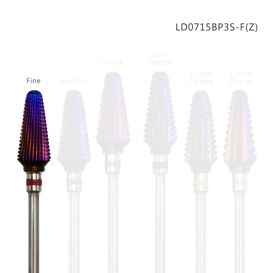 Purple Carbide Nail Drill Bits 3/32" Tornado