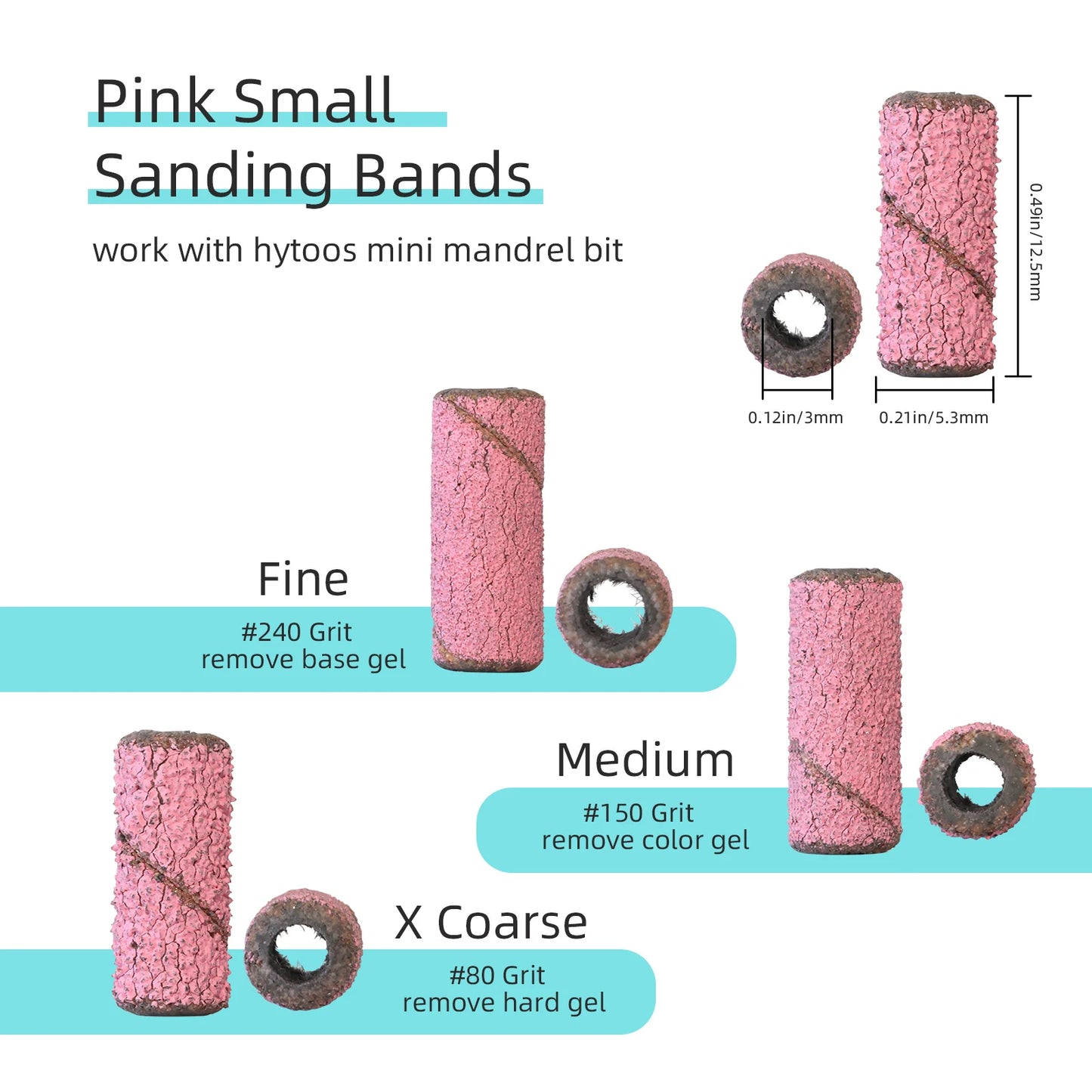 3mm Small Sanding Bands Mini #240