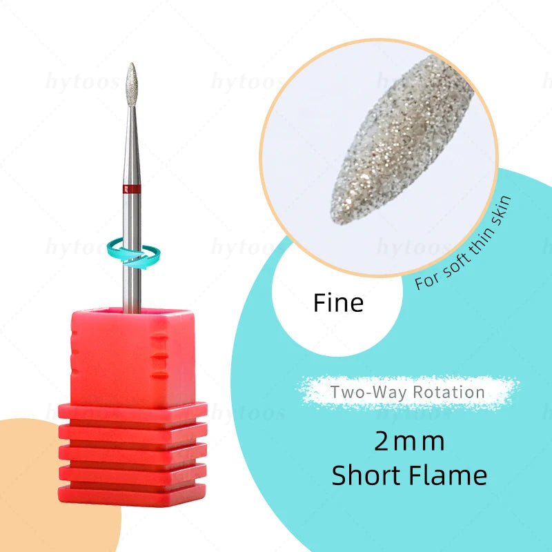 Diamond Cuticle Nail Drill Bits 2mm