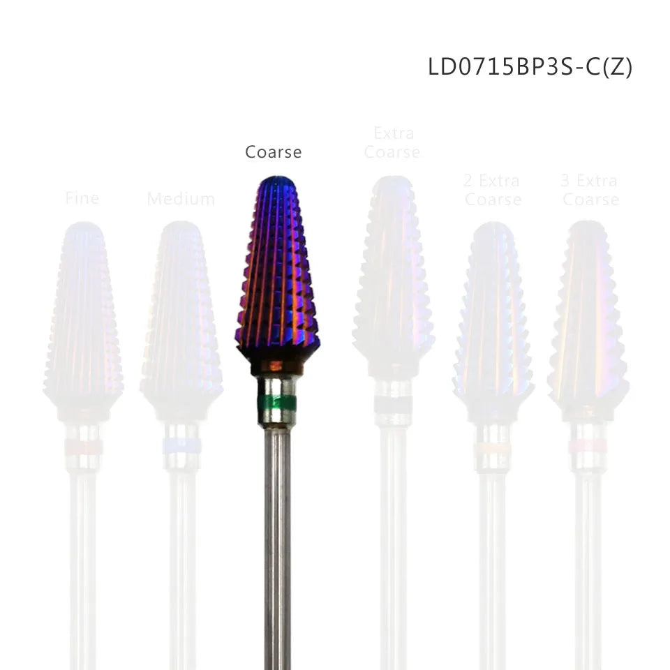 Purple Carbide Nail Drill Bits 3/32" Tornado