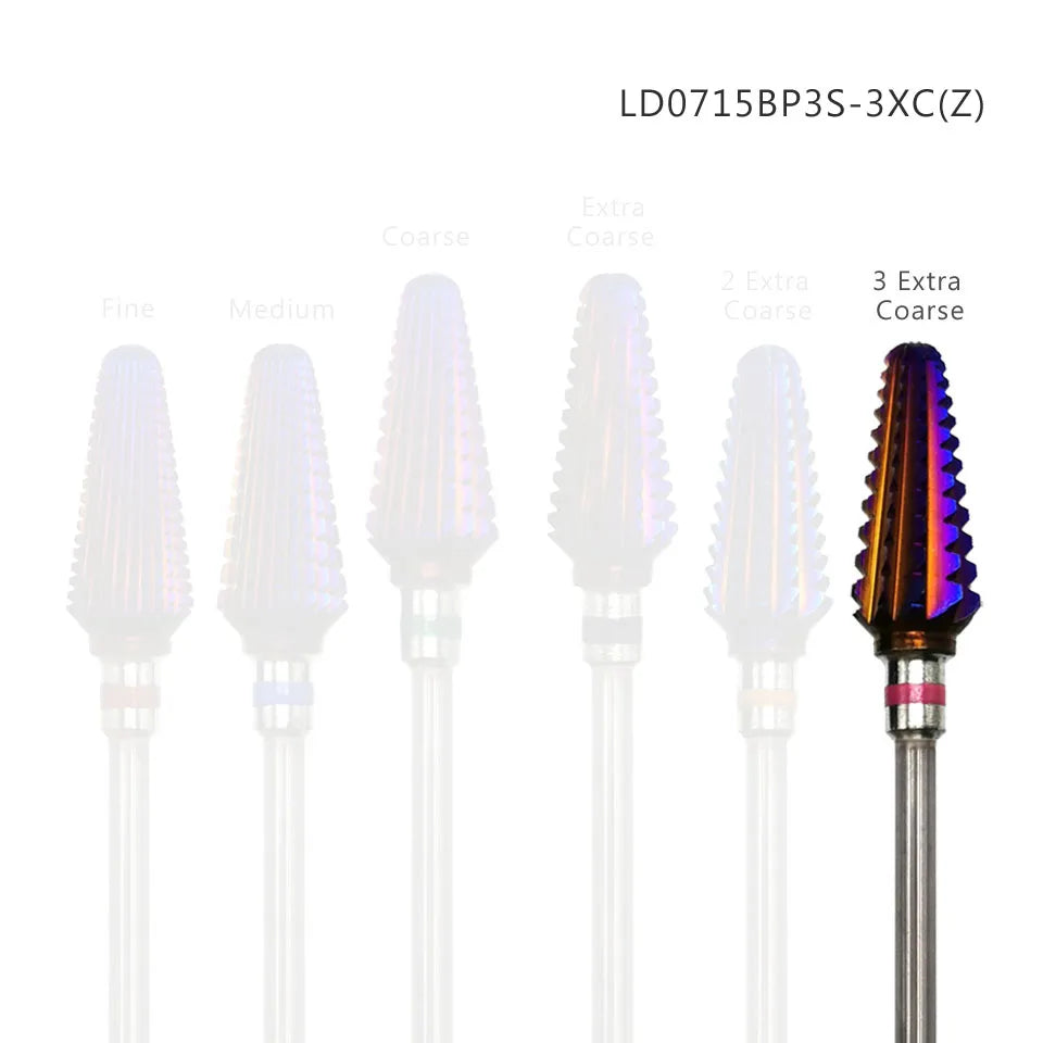 Purple Carbide Nail Drill Bits 3/32" Tornado