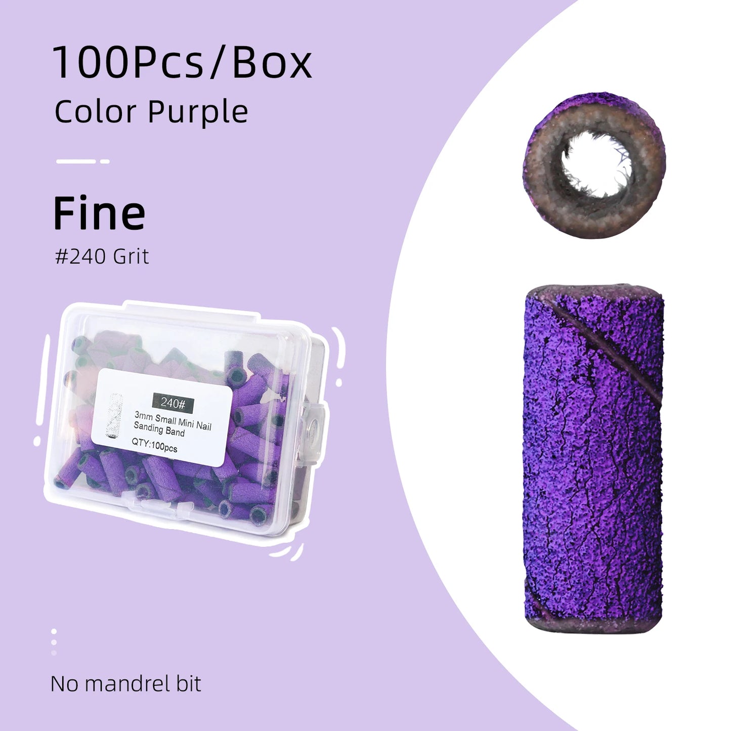 3mm Small Sanding Bands Mini #240