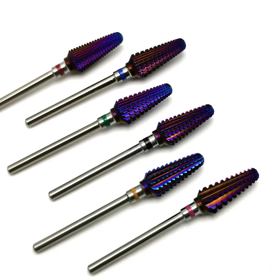 Purple Carbide Nail Drill Bits 3/32" Tornado