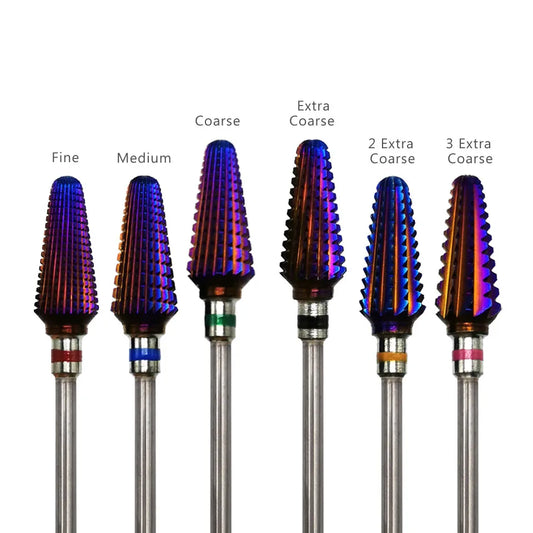 Purple Carbide Nail Drill Bits 3/32" Tornado
